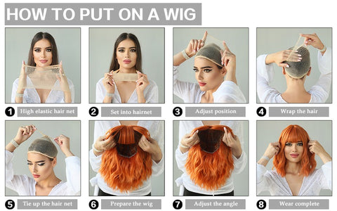 How to put on a wig