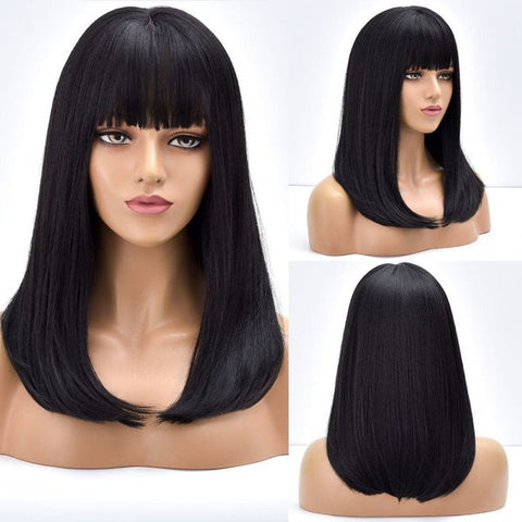 Short Black Wigs