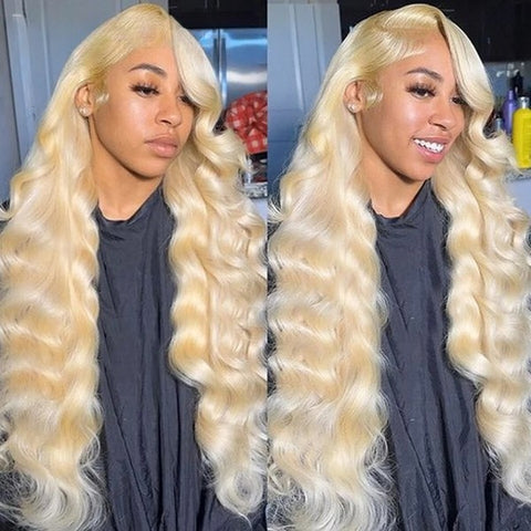 Long Blonde Real Hair Wigs