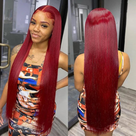 Red Human Hair Wigs