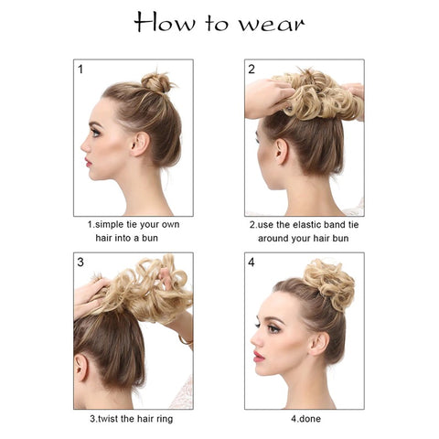 How to wear a messy hair bun