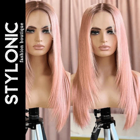 Pink Wig Human Hair