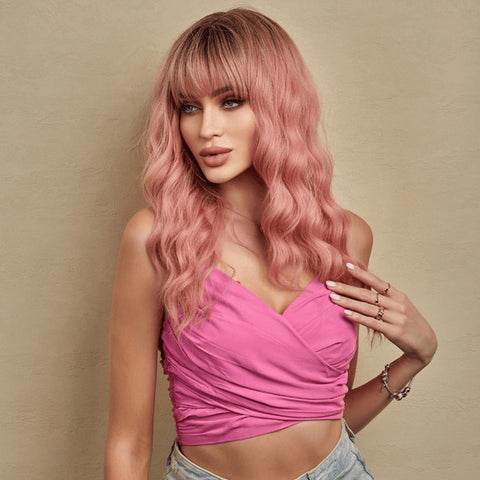 Pink Glueless Wig