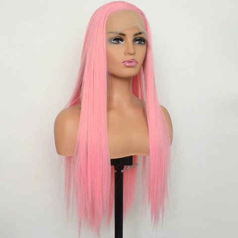 Pink Synthetic Wig