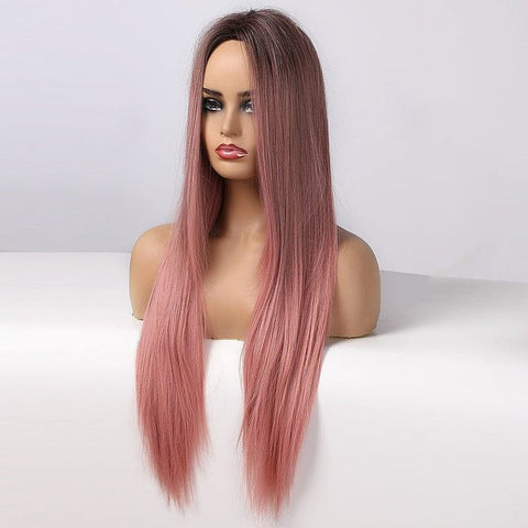 Pink Straight Wig