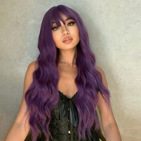 Curly Purple Wig