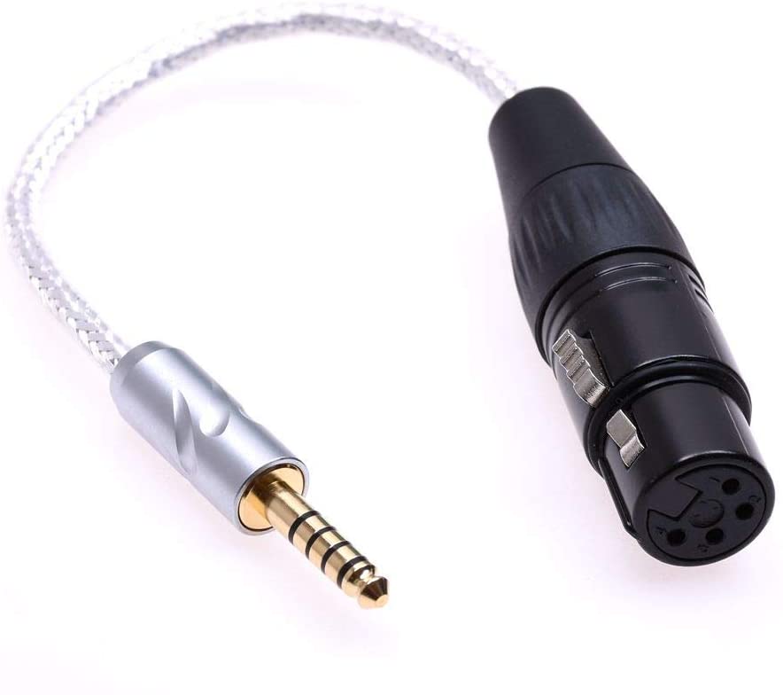 GAGACOCC 10CM 4.4MM to 4 Pin XLR 4.4 Balanced to XLR Female Audio Jack 4.4MM Adapter Cable
