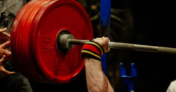 Athlete performing competition lifts