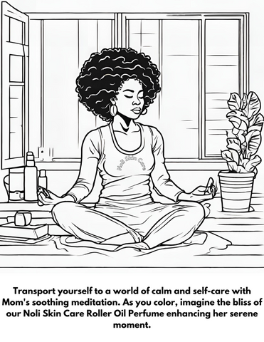 self care mom coloring page