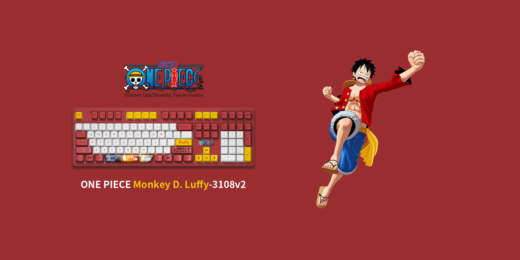 One Piece Luffy 3108v2 Akko Designer Fur Mechanische Tastaturen