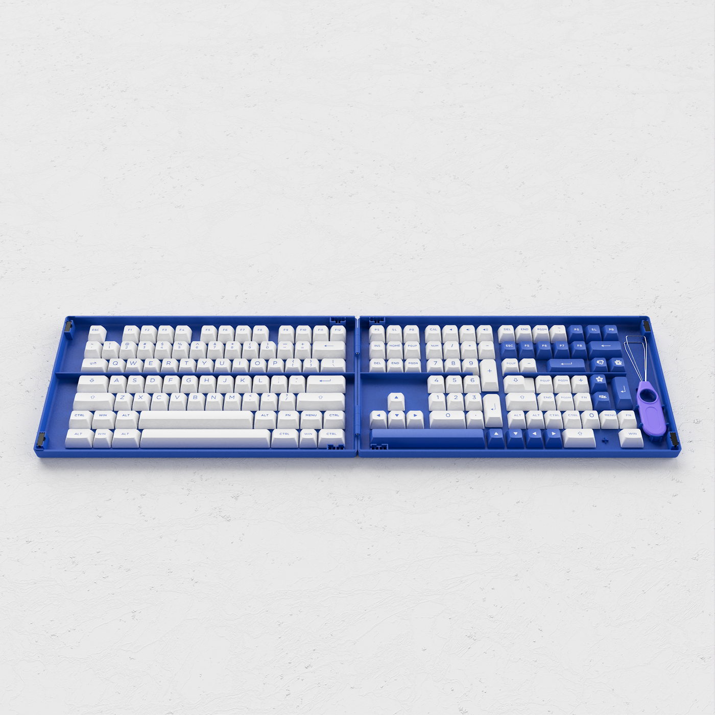 Blue on White Tastaturkappen-Set (197-Key) - ISO