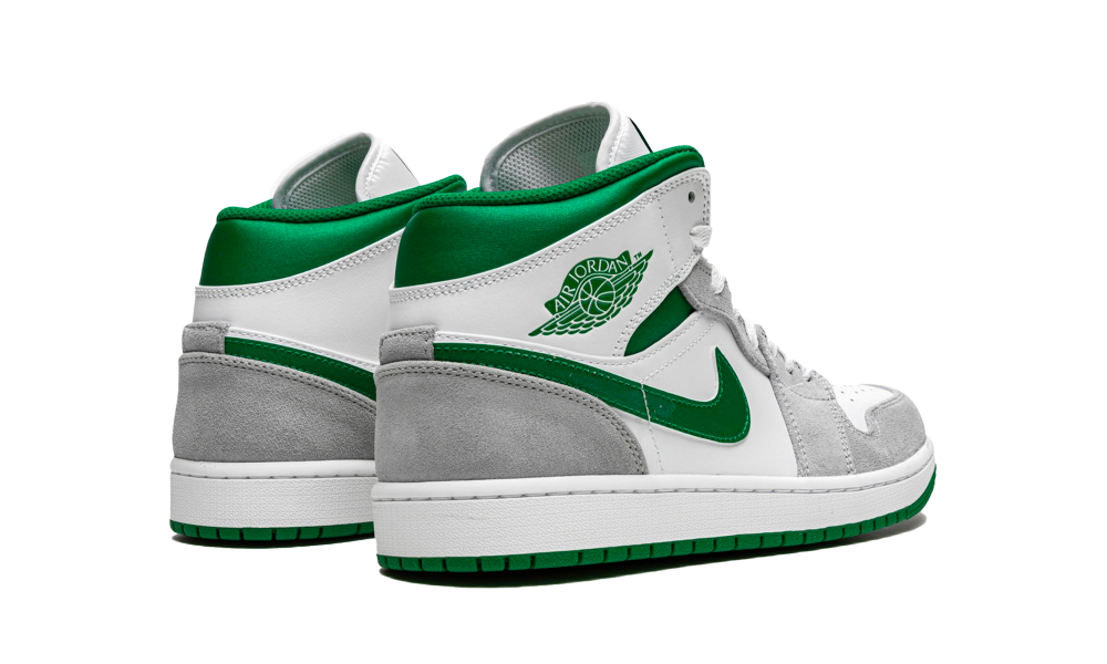 air jordan 1 grey green