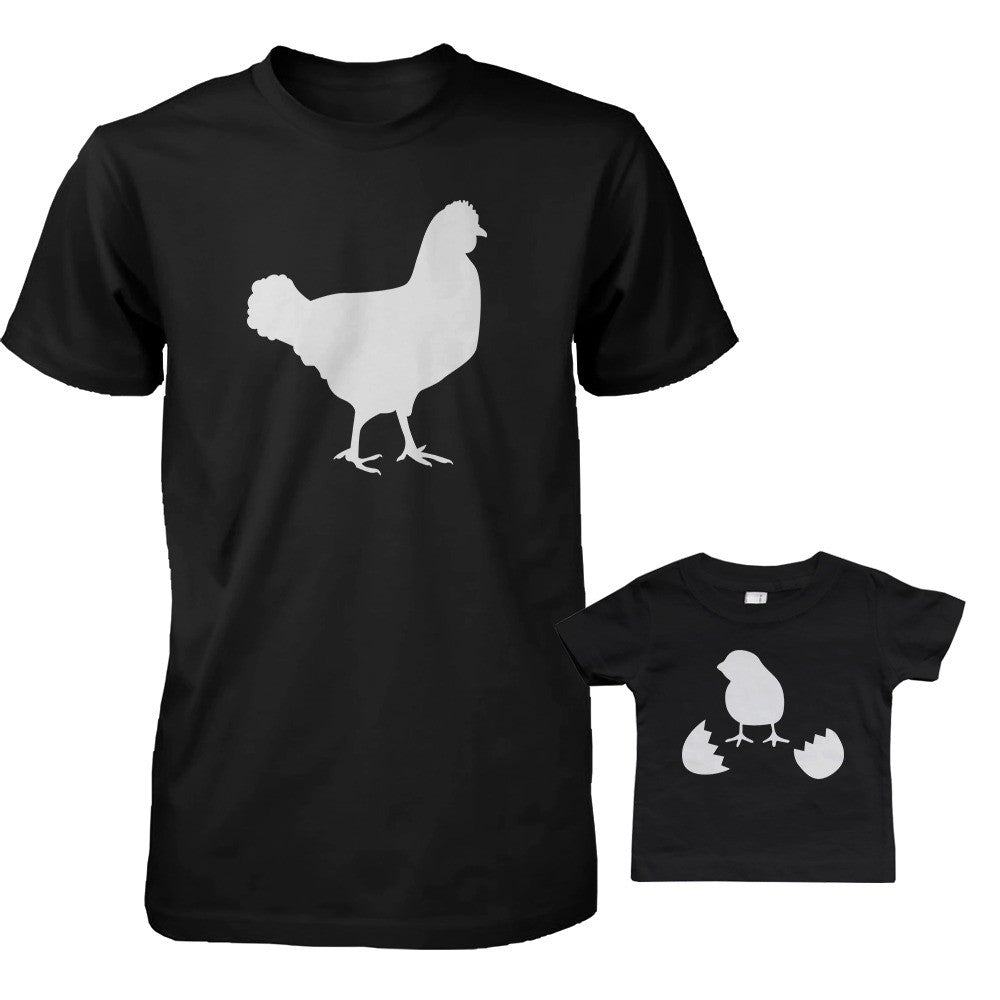 Funny Chicken and Little Chick Matching Dad Shirt and Baby Shirt | 365 ...