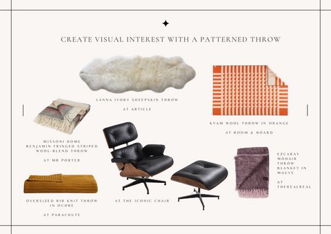 #10 Create Visual Interest with a Patterned Throw