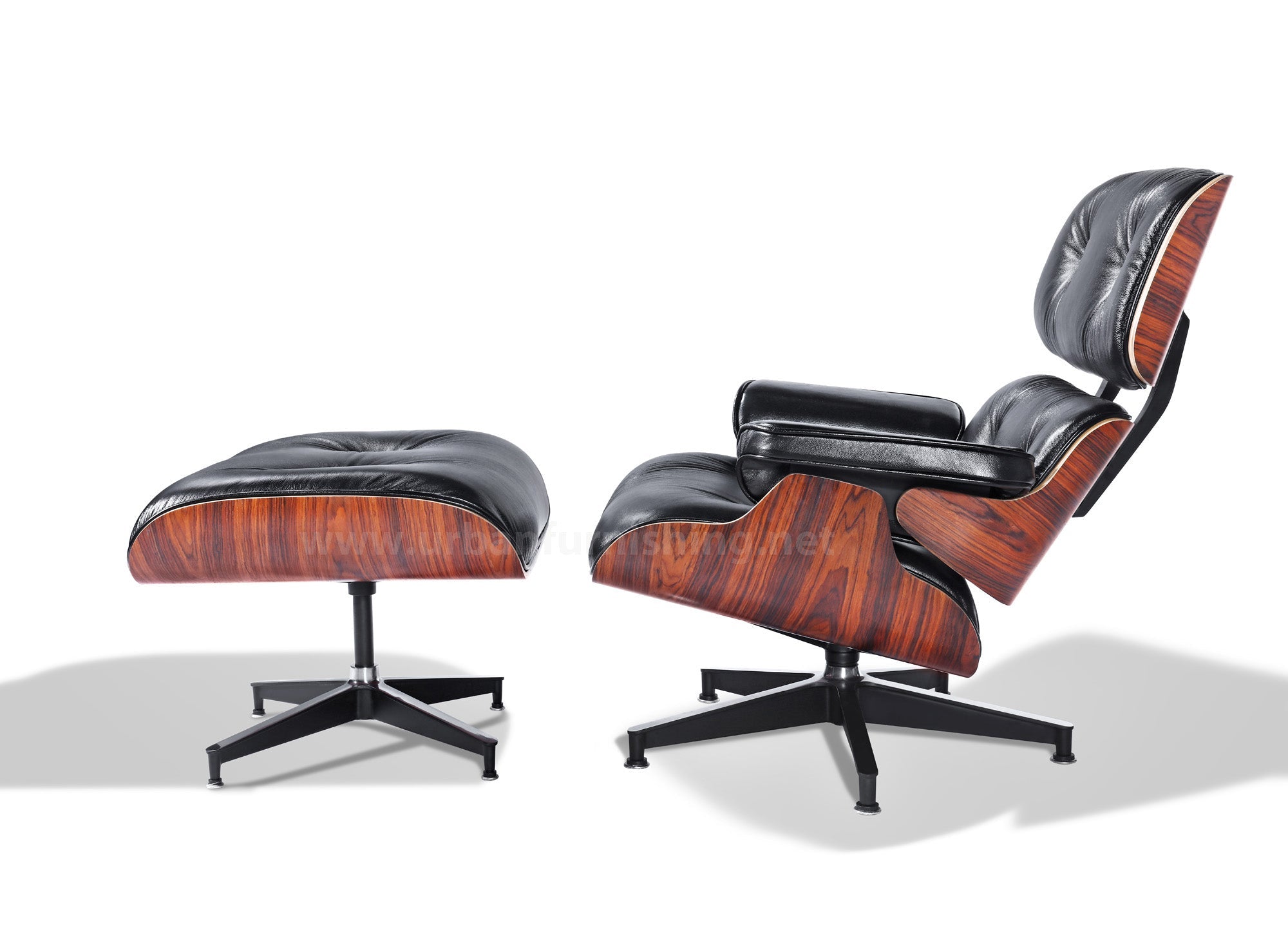 Mid-Century Lounge Chair Palisander / Black