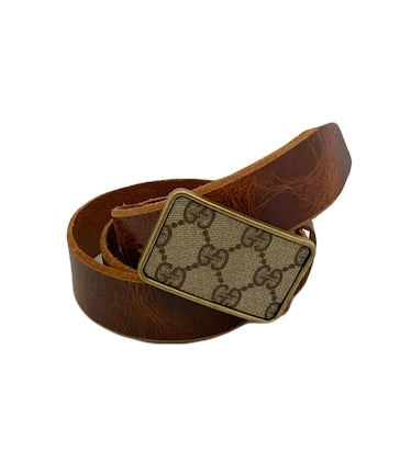 Vintage Louis Vuitton Oval Buckle & Leopard Belt – Rockwell Tharp