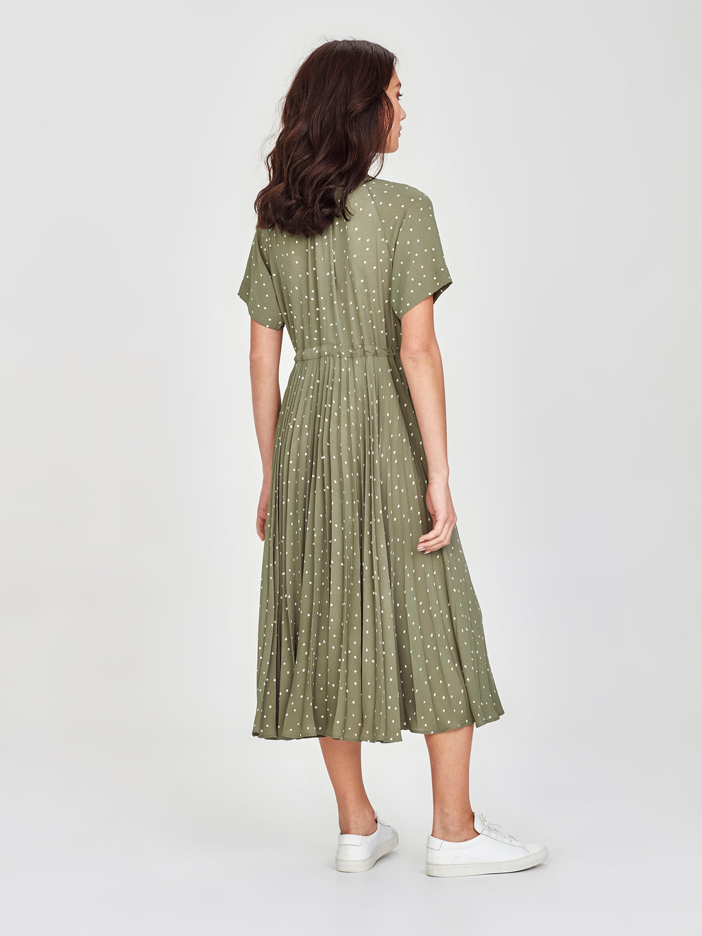 spotty green dress