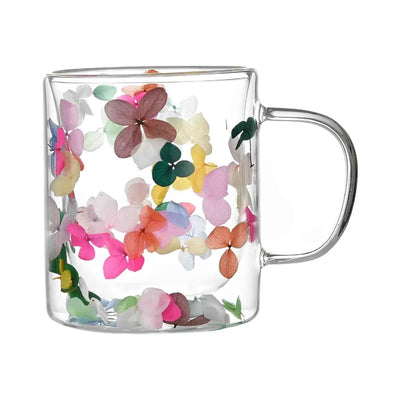 MUG (Double Paroi) - Fleurs Ornementales Blanc (200 mL) – Snow's Boutique