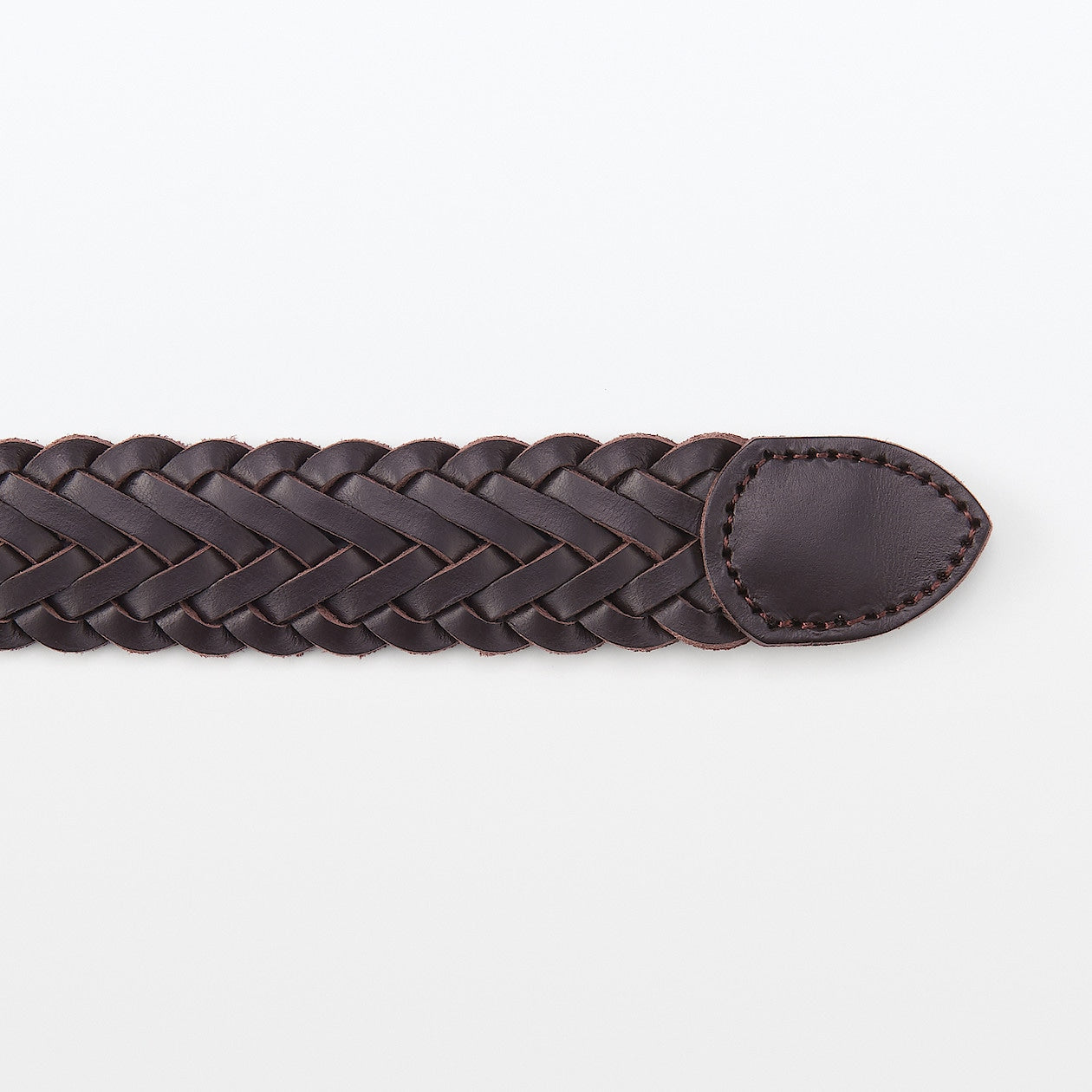 Vegetable Tanned Leather Mesh Belt