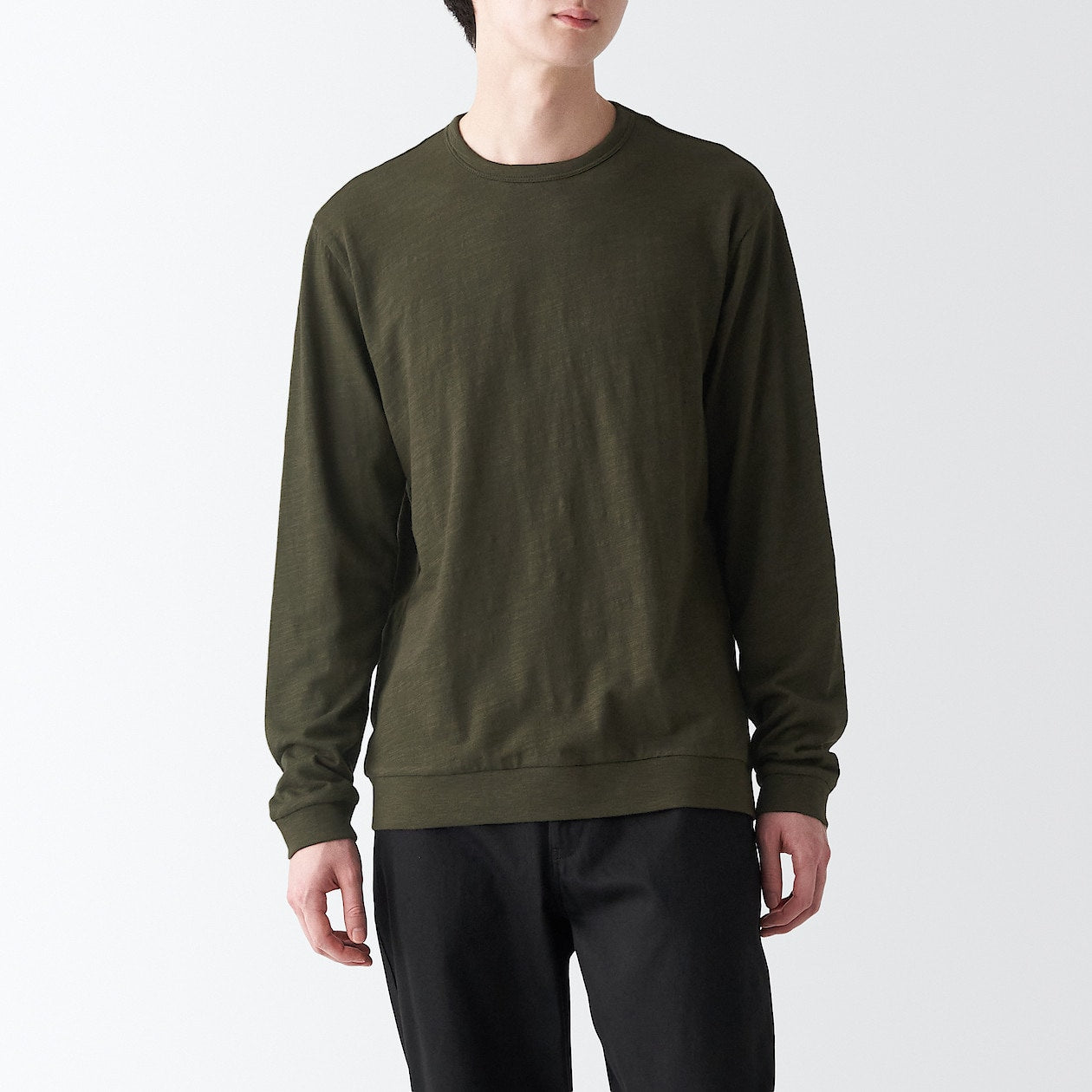 Slub Jersey Long Sleeve T-Shirt