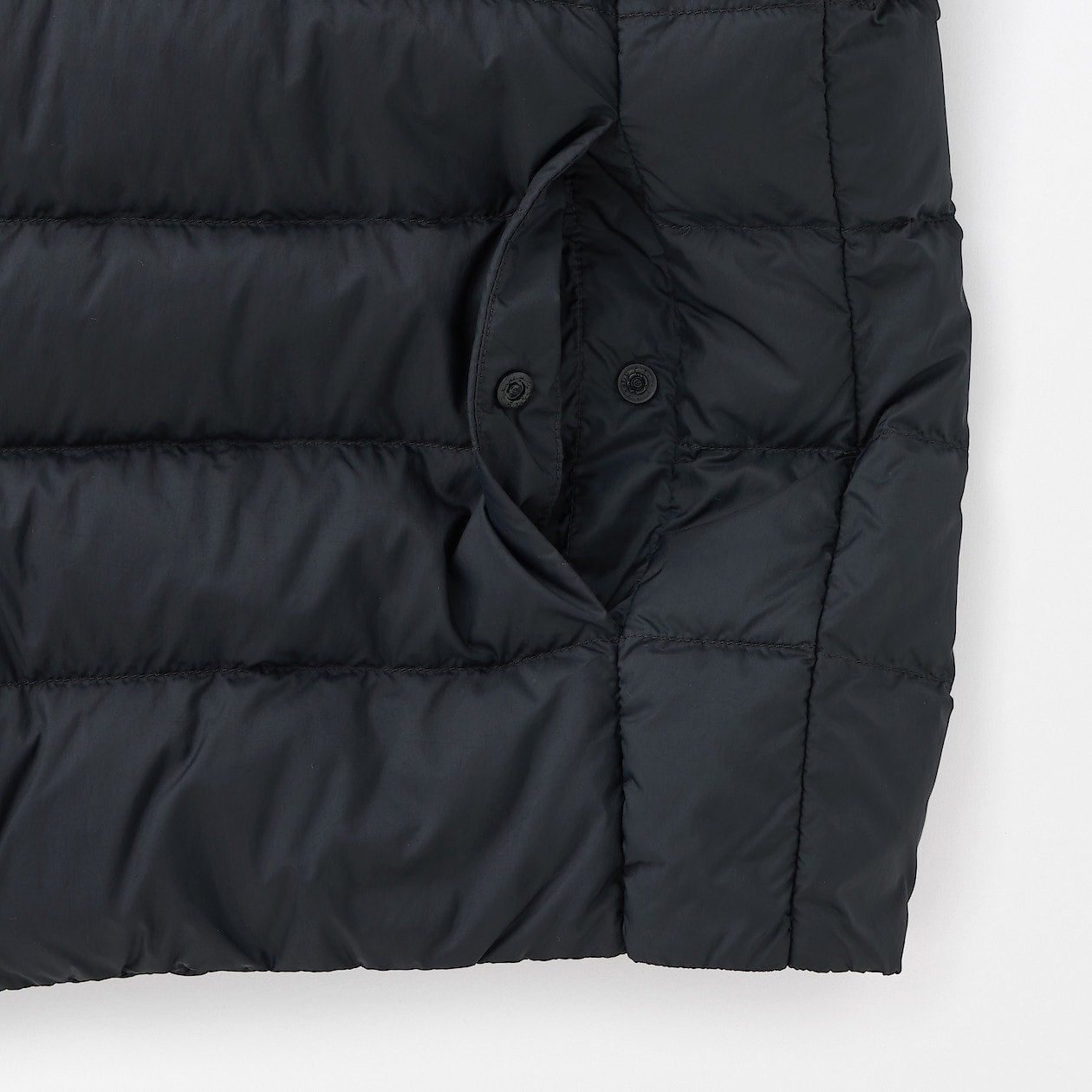 Lightweight Pocketable Collarless Down Jacket