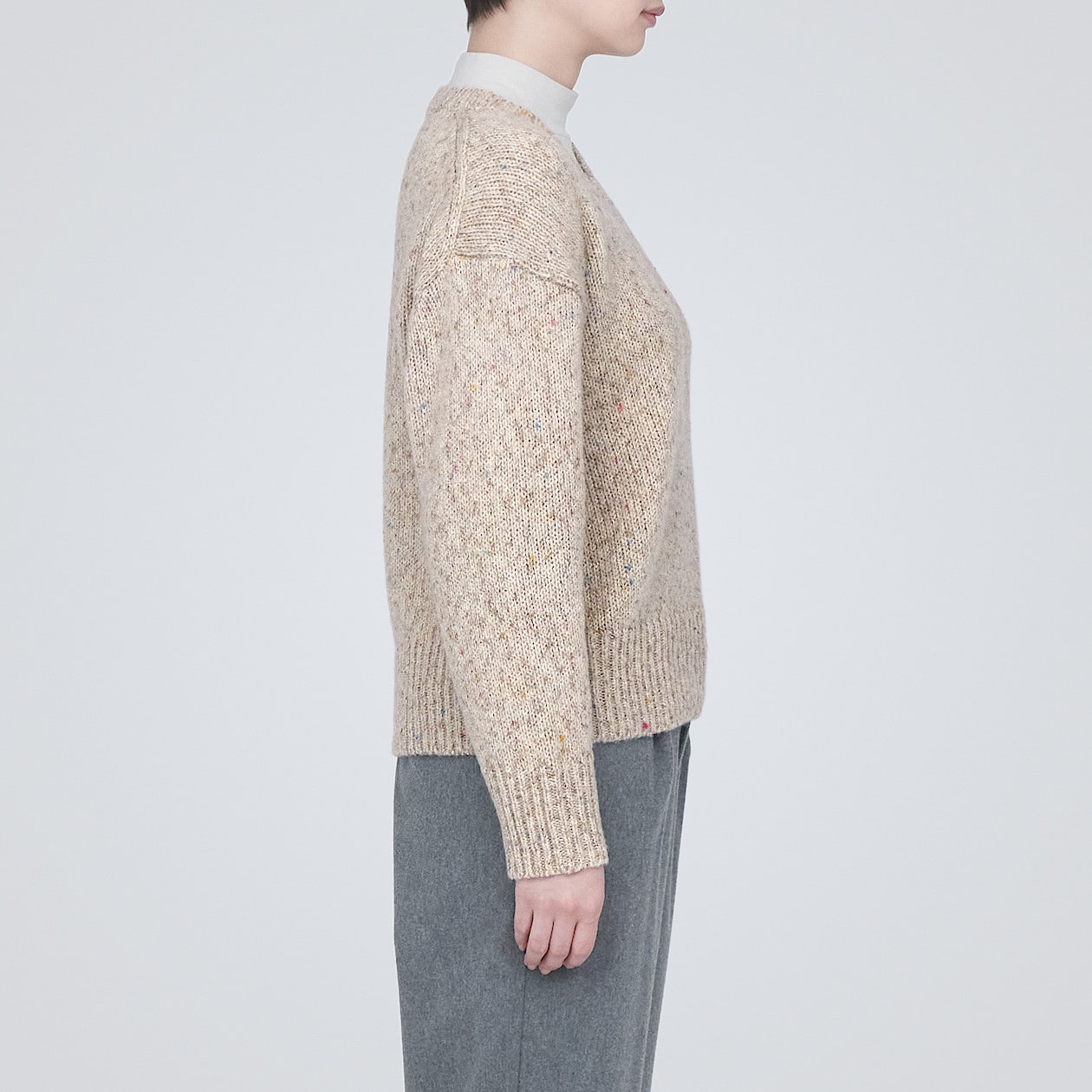 Wool Yak Blend V-Neck Sweater