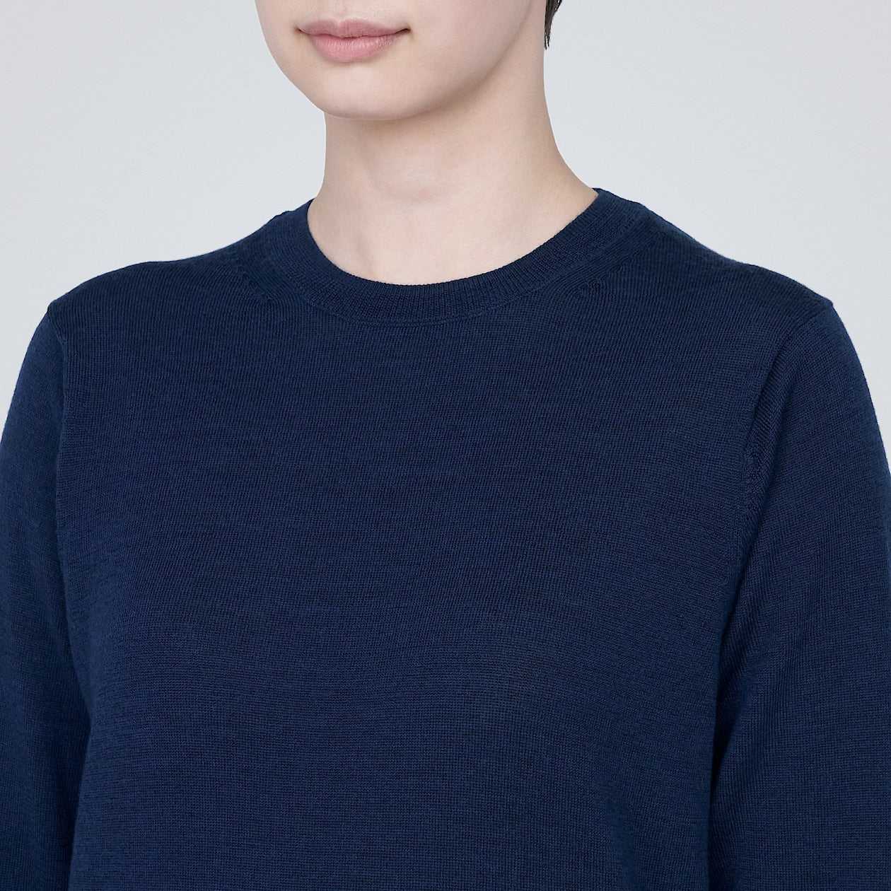 Wool High Gauge Crewneck Sweater