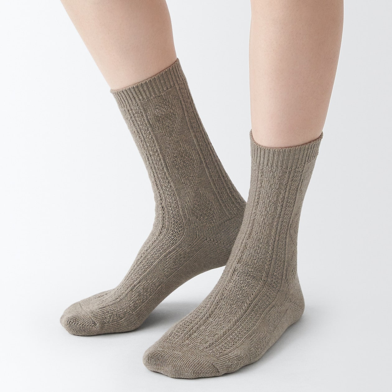 Right Angle Loose Top Knit Pattern Socks