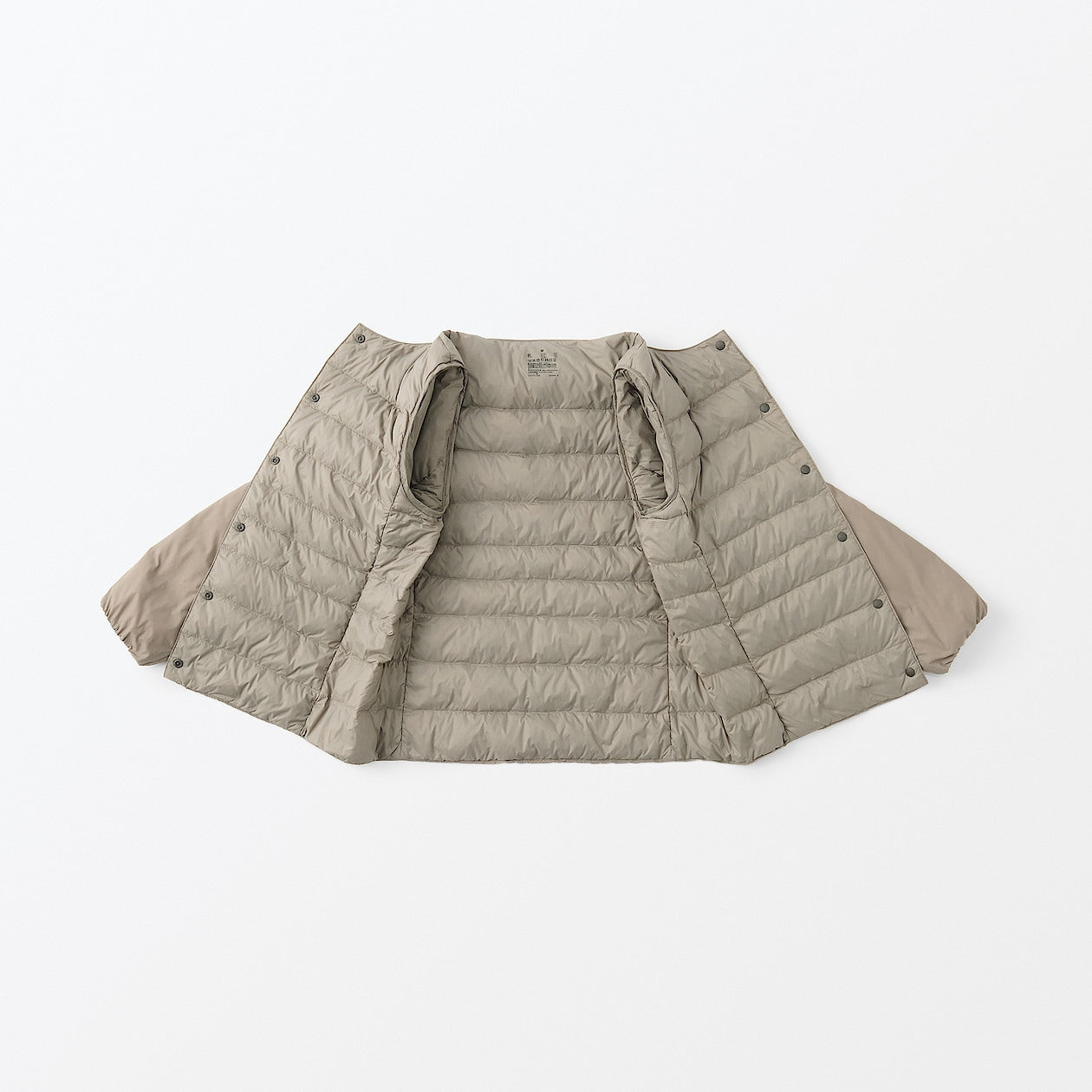 Lightweight Collarless Down Jacket