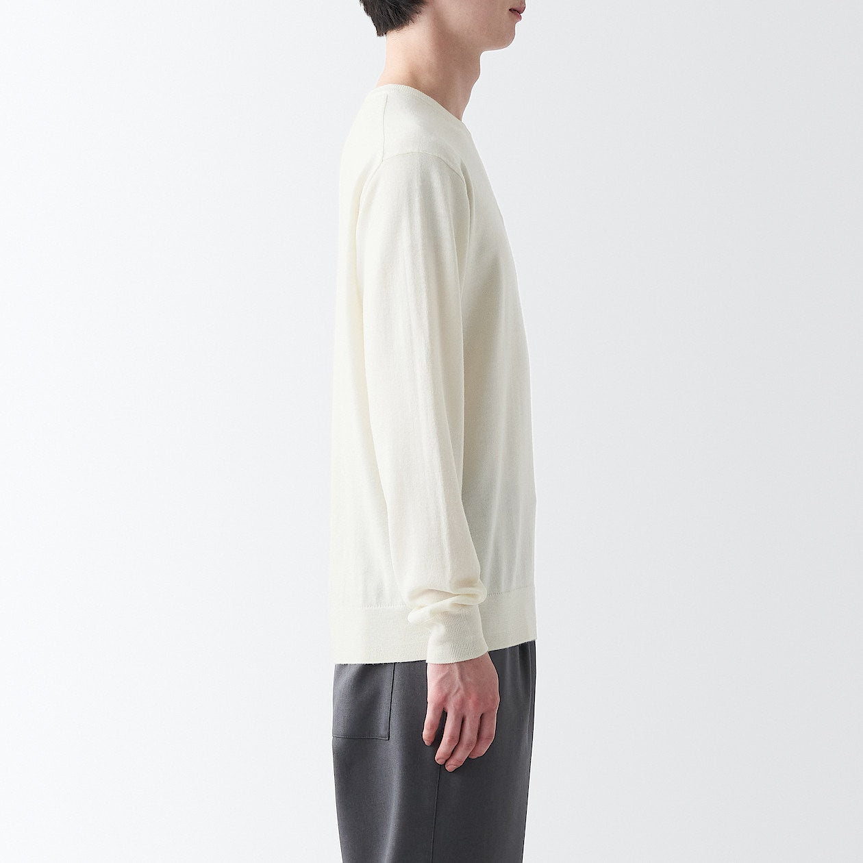 Wool High Gauge Crewneck Sweater