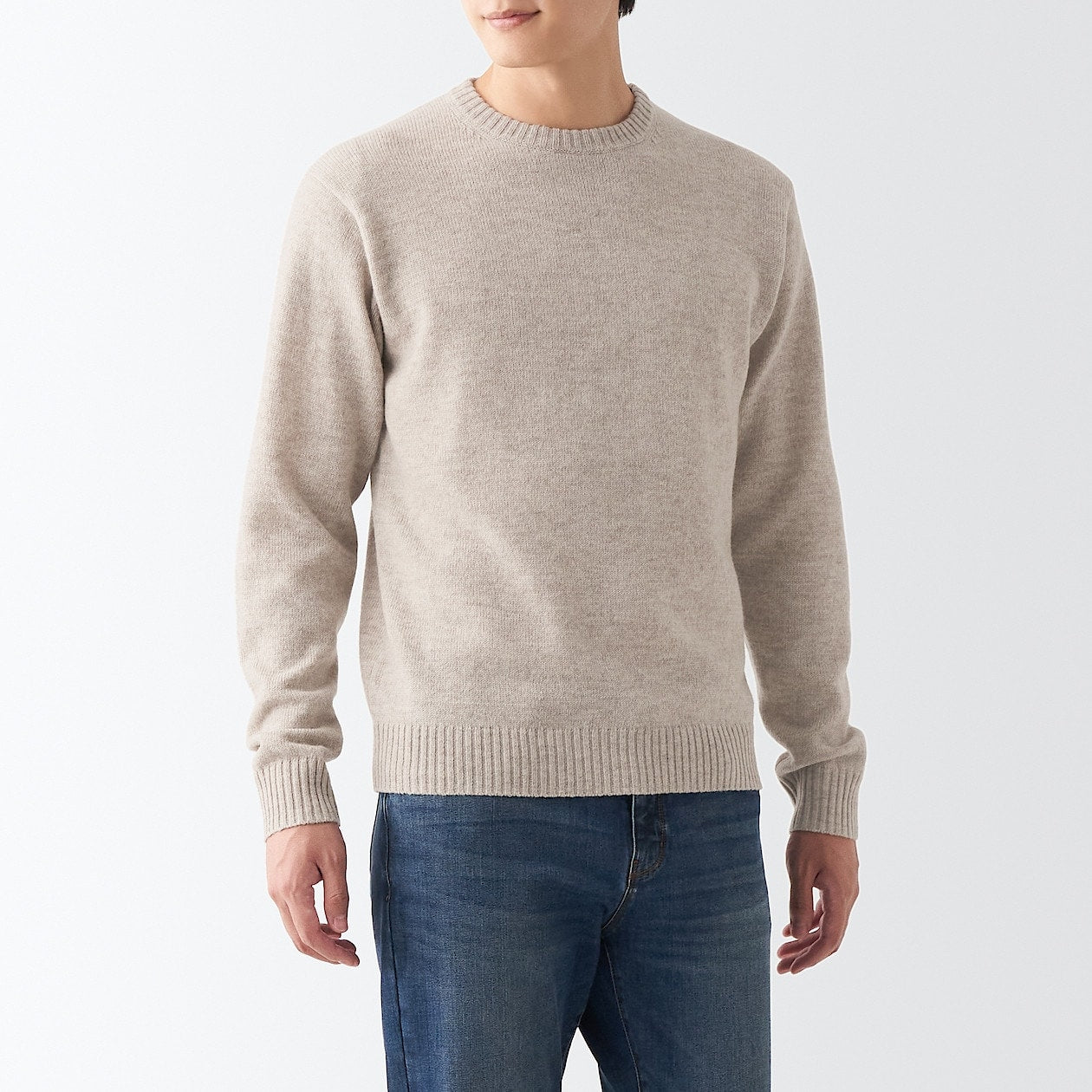 Wool Mid Gauge Crewneck Sweater