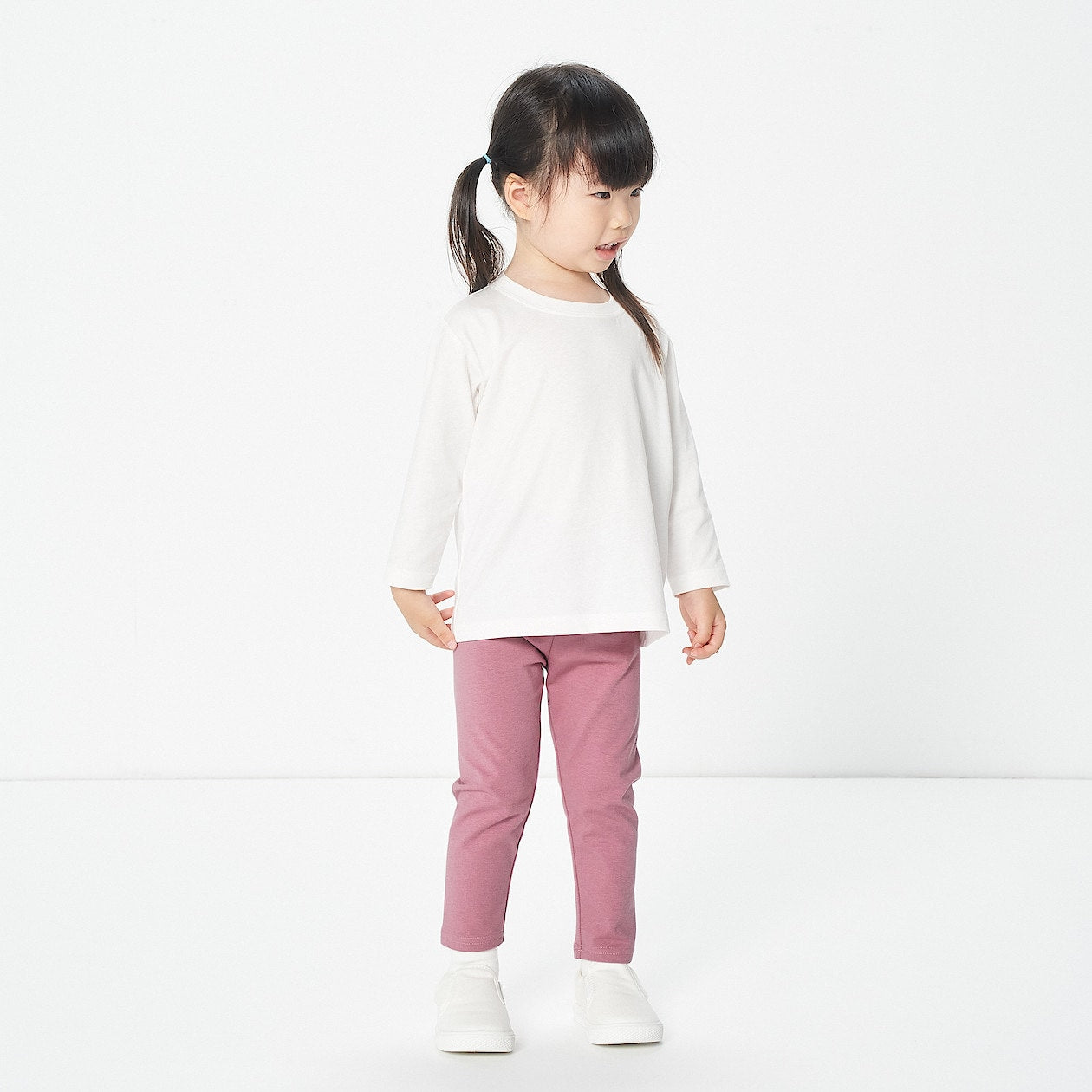 Easy-On Crewneck Long Sleeve T-Shirt (1-4Y)