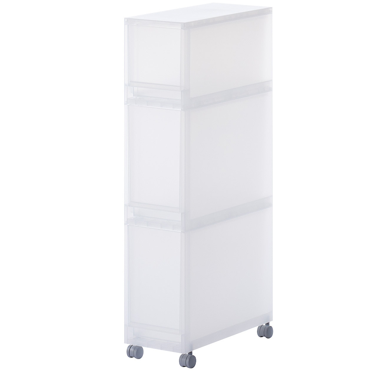 Polypropylene Multisize Shelf with Caster (3 Tier)