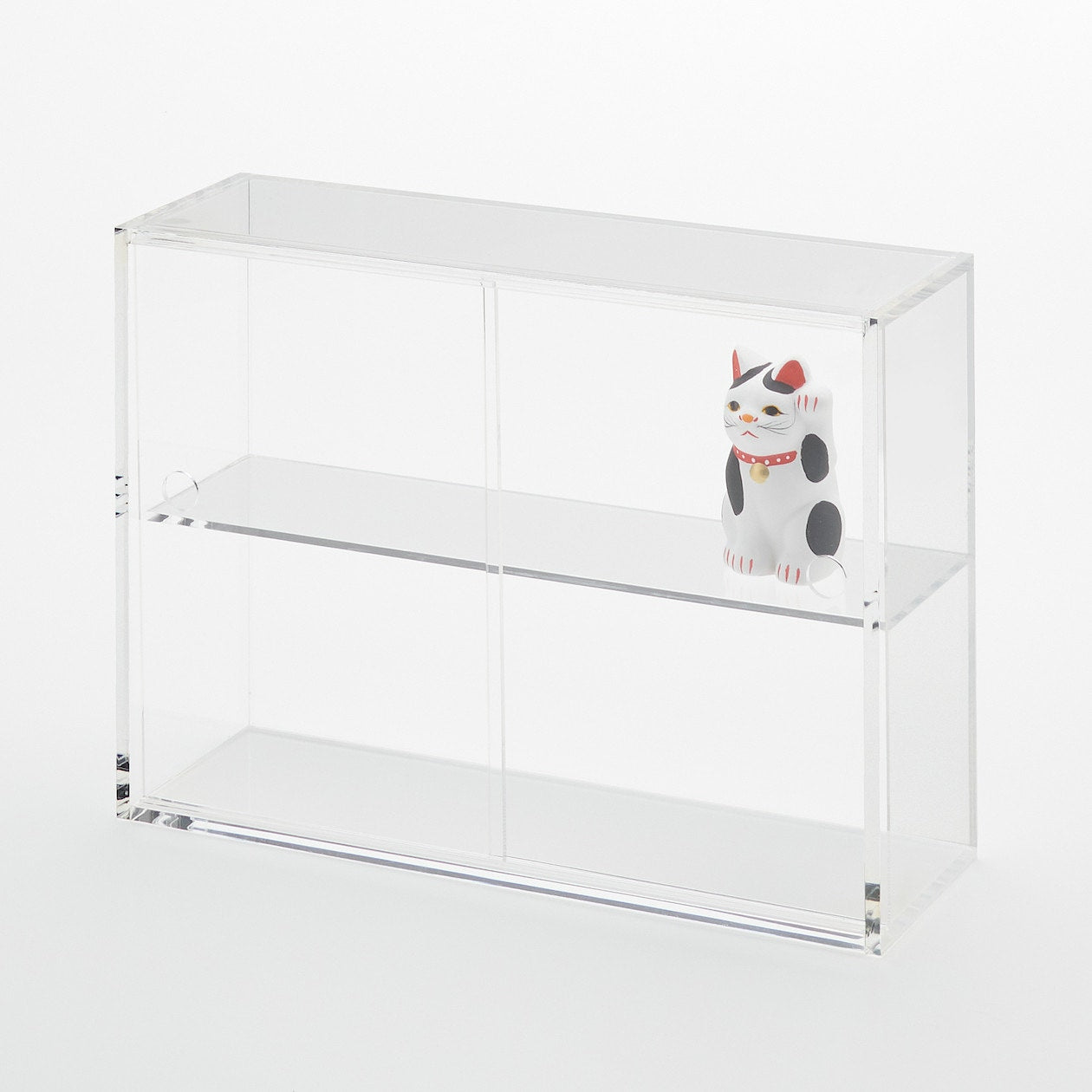 Acrylic Display Case With Sliding Doors - Small