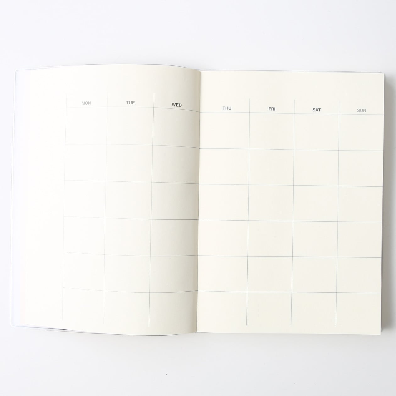 Monthly/Weekly Schedule Notebook - A5 Undated with PVC Cover