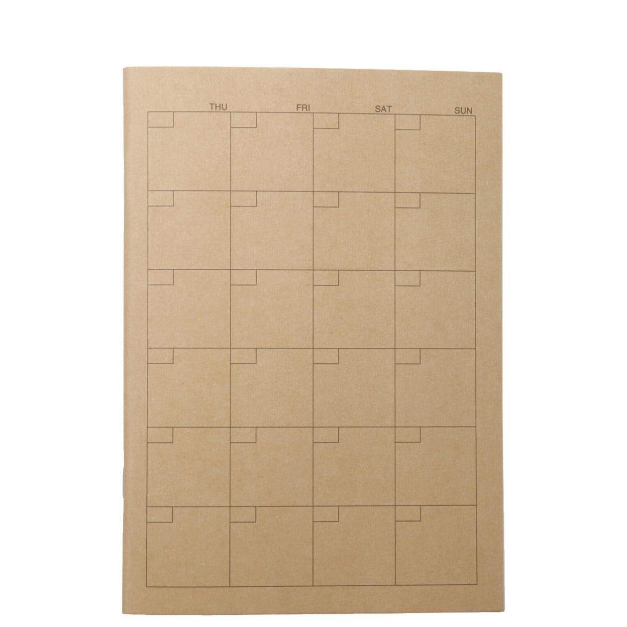 Monthly Schedule Notebook - A5 Undated