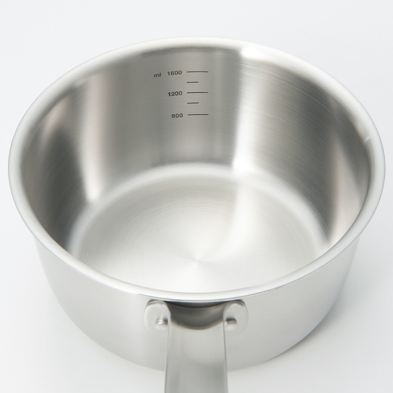 Stainless Aluminium 3-Layer Steel Saucepan (2L)