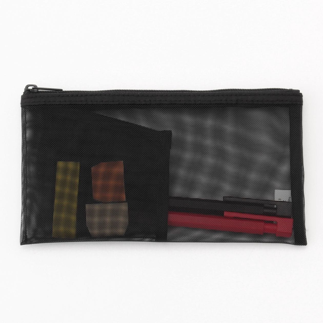 Nylon Mesh Pencil Case With Pocket