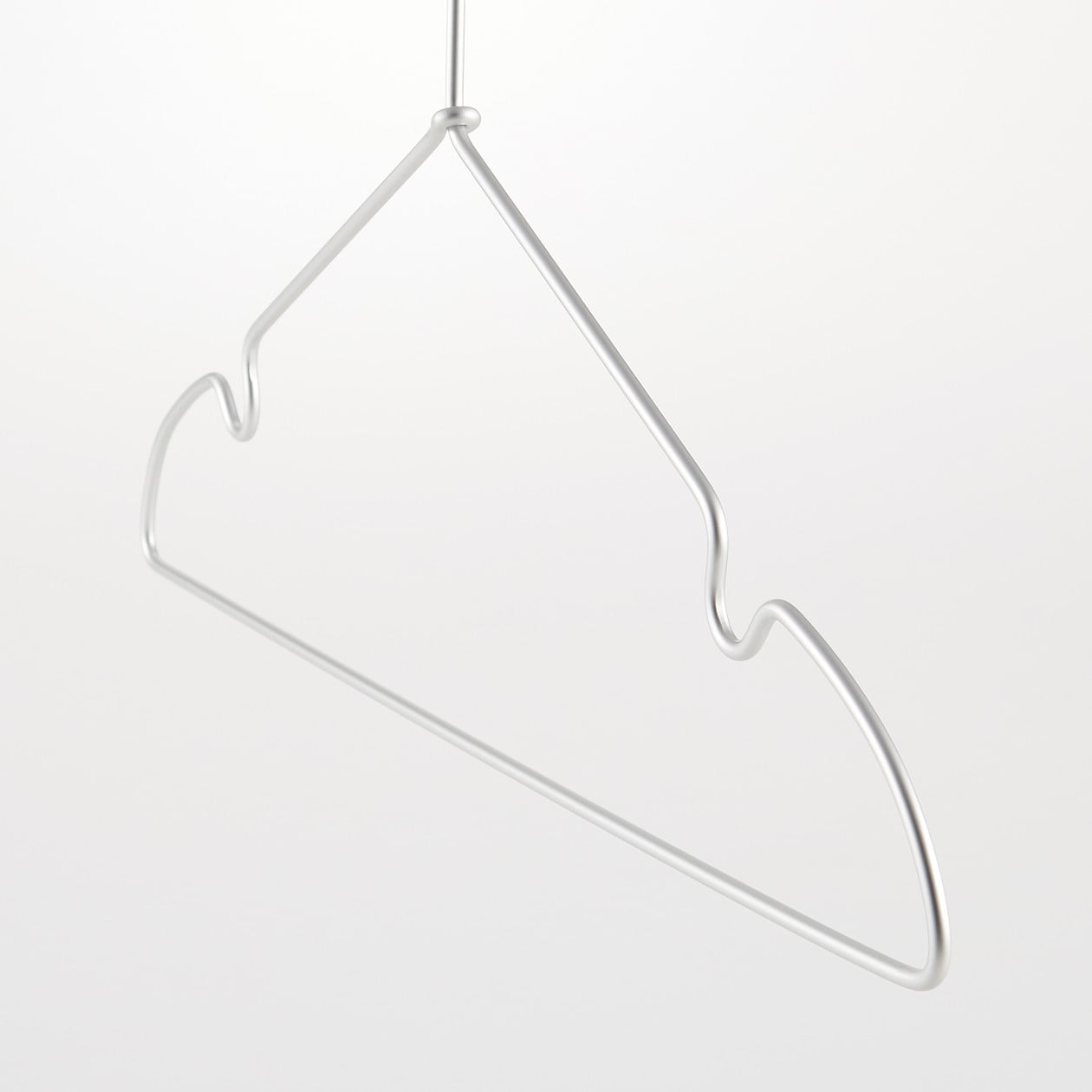 Aluminium Clothes Hanger with Notches - 42cm (3 Pack)