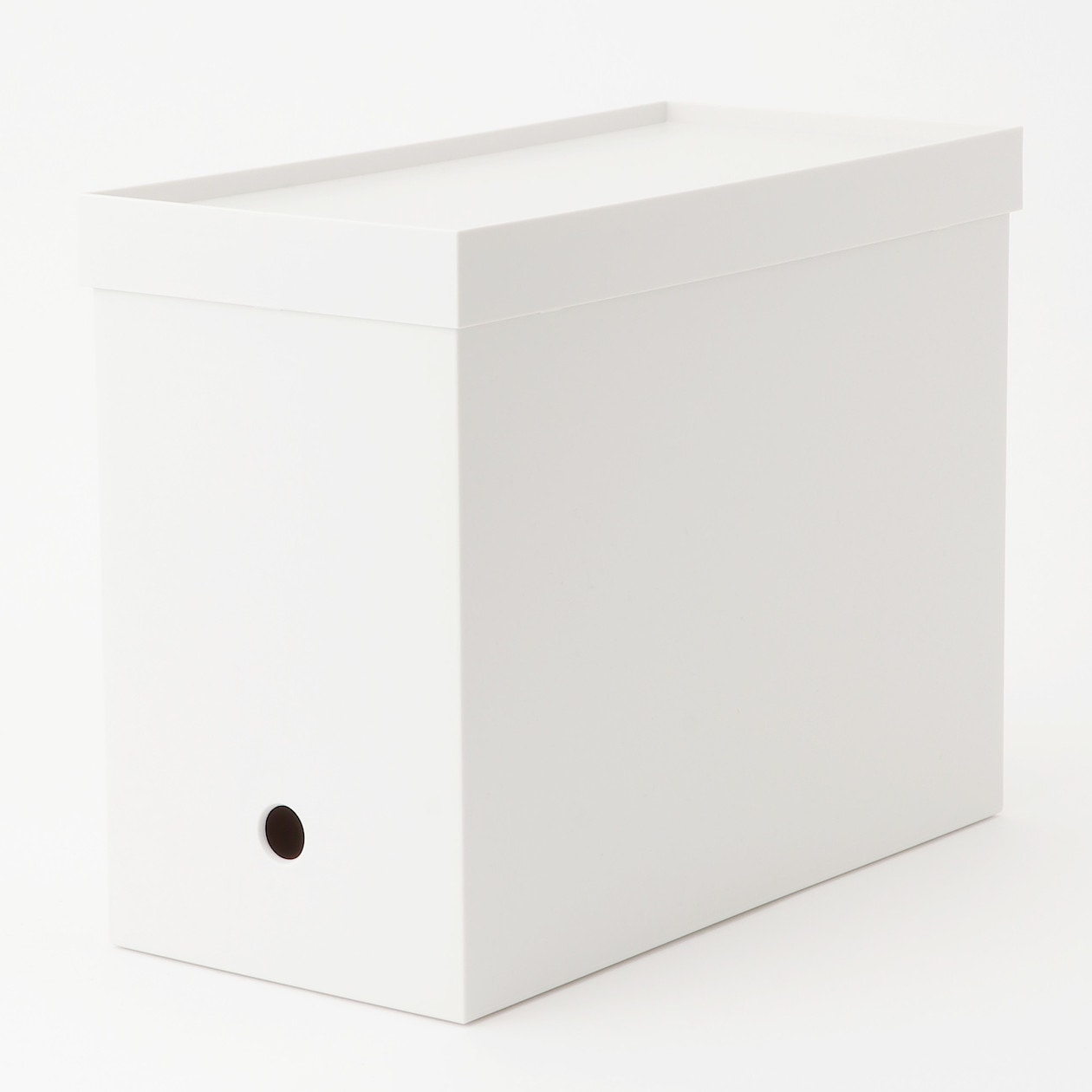 Castor-Attachable Lid For Wide PP File Box - White Grey