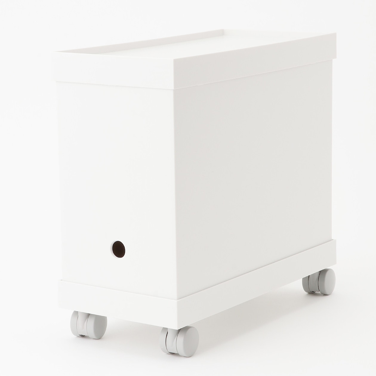 Castor-Attachable Lid For Wide PP File Box - White Grey