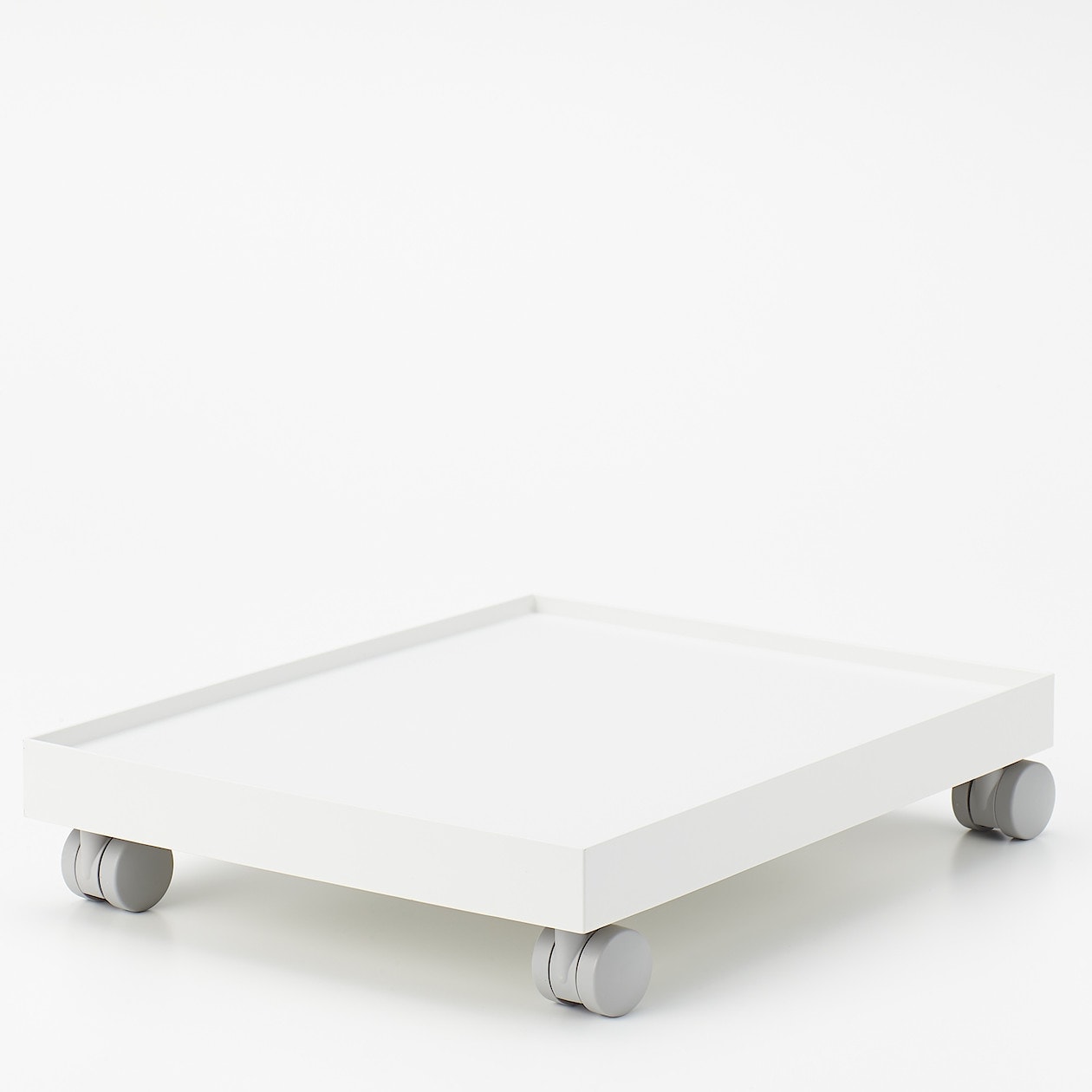 Castor-Attachable Lid For Wide PP File Box - White Grey