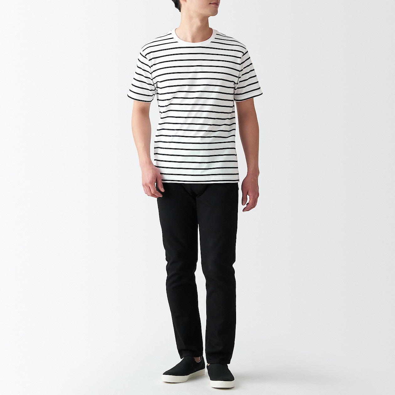 Washed Jersey Stripe T-Shirt