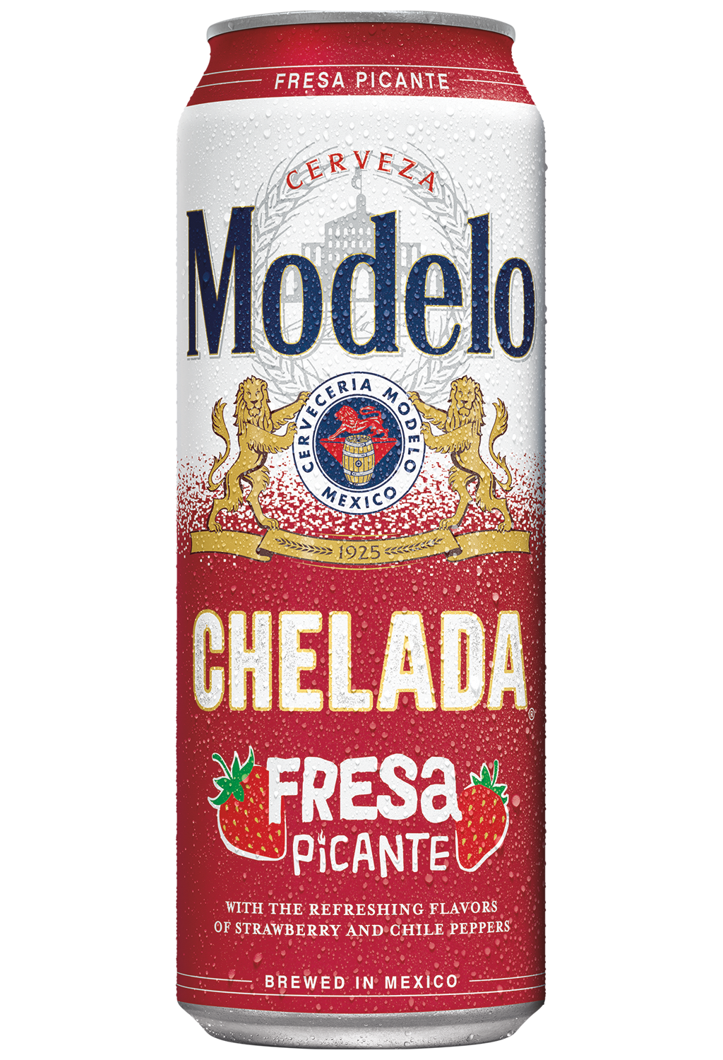 Modelo chelada fresa picante scroll bottle