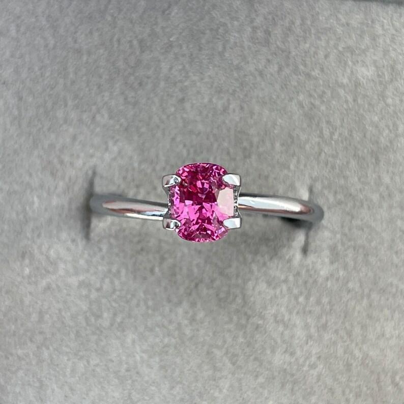 1.18 ct pink sapphire for custom ring  Natural pink sapphire image 9