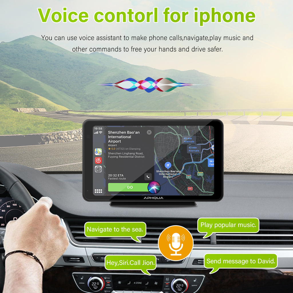 超美品 Car Stereo with Backup Camera Compatible Carplay ＆ Android