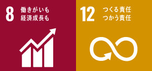 SDGsの8番と12番