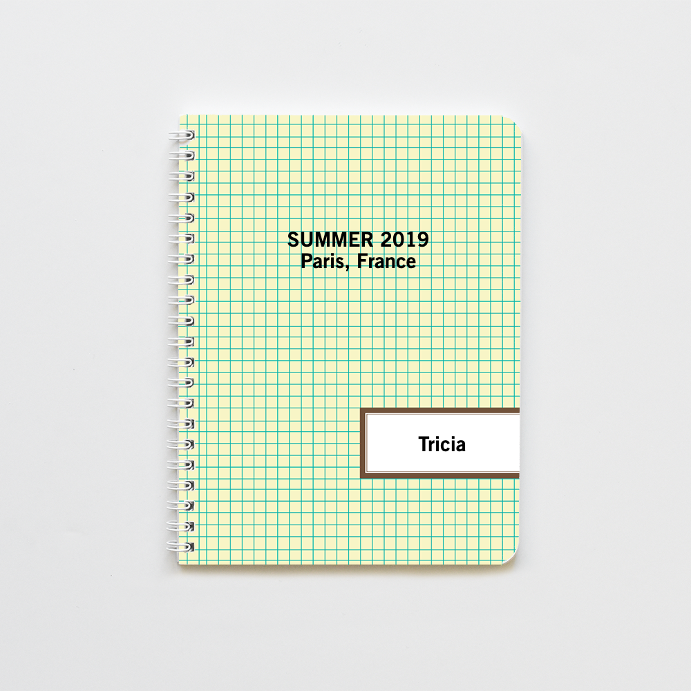 Brown Label Lined Notebook