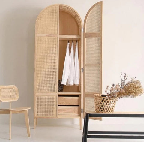 rattan wardrobe