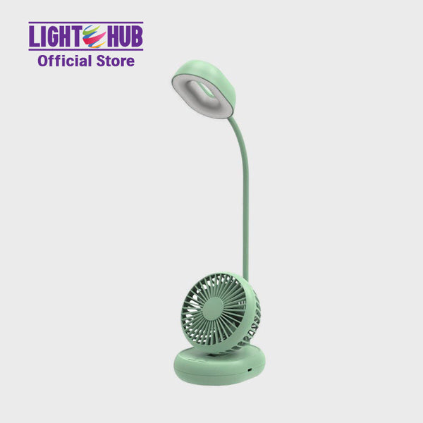 akari mini fan with light